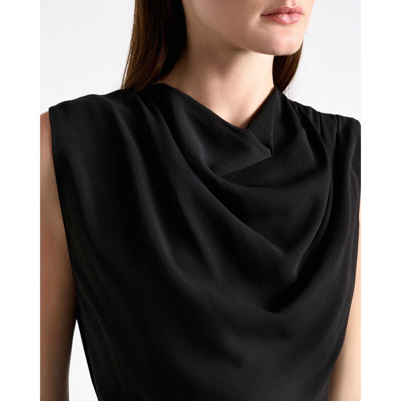 Cue Stretch Viscose Drape Neck Pencil Dress image number 2